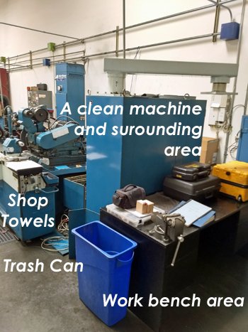 CNC retrofits work area